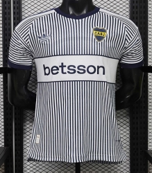 2627 Boca Away Player Version Soccer Jersey